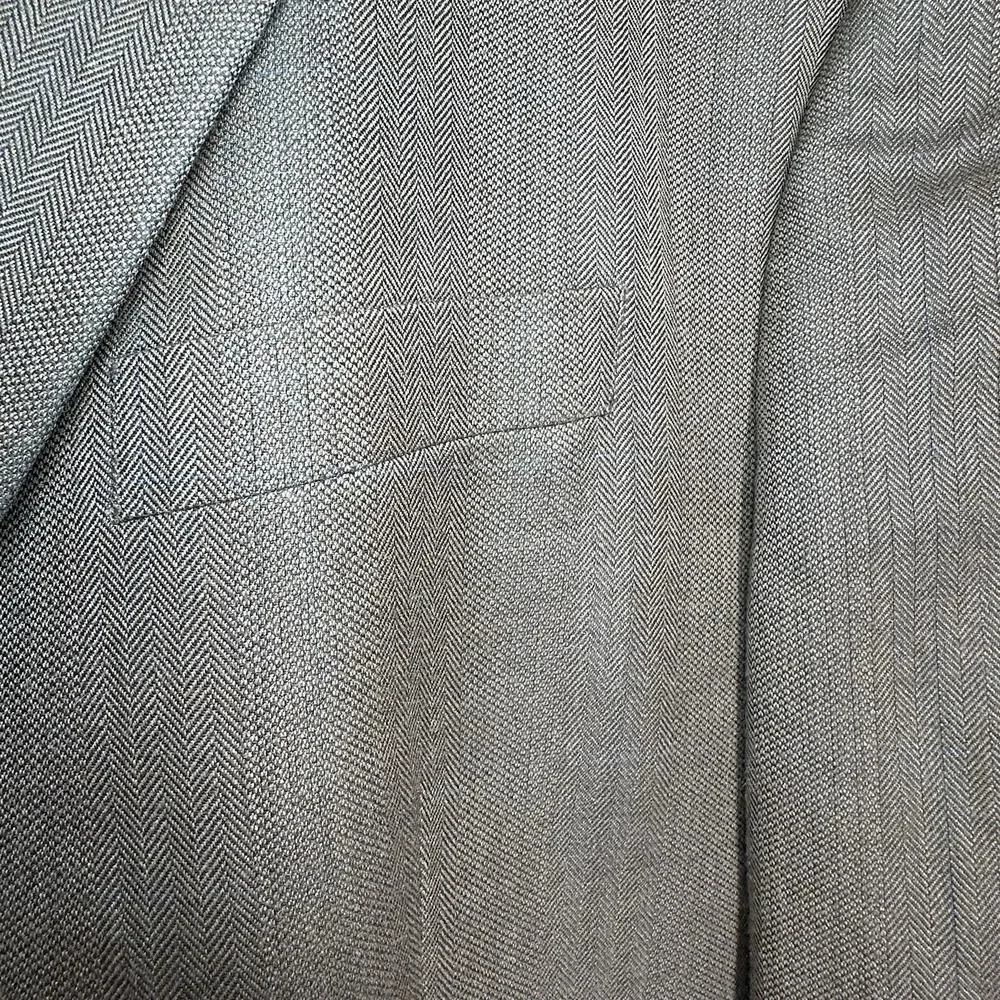 Lauren Ralph Lauren Silk Wool Sports Jacket‎ Men's 48L Single Breasted Gray